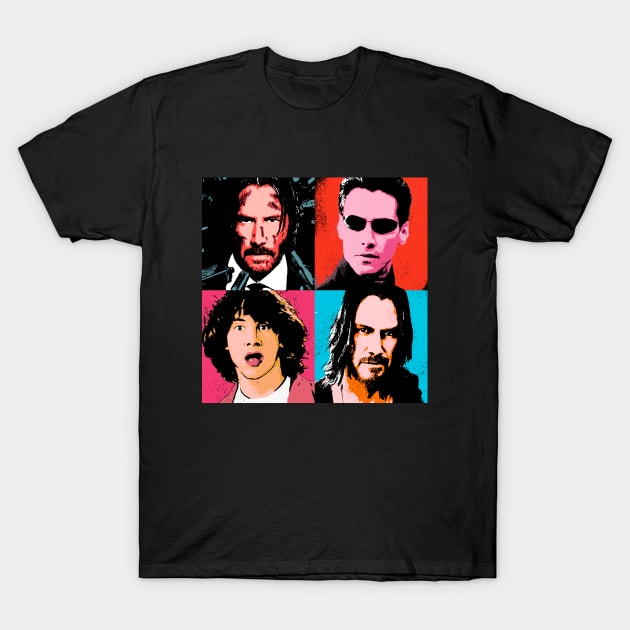 Keanu Warhol T-Shirt by RetroFreak